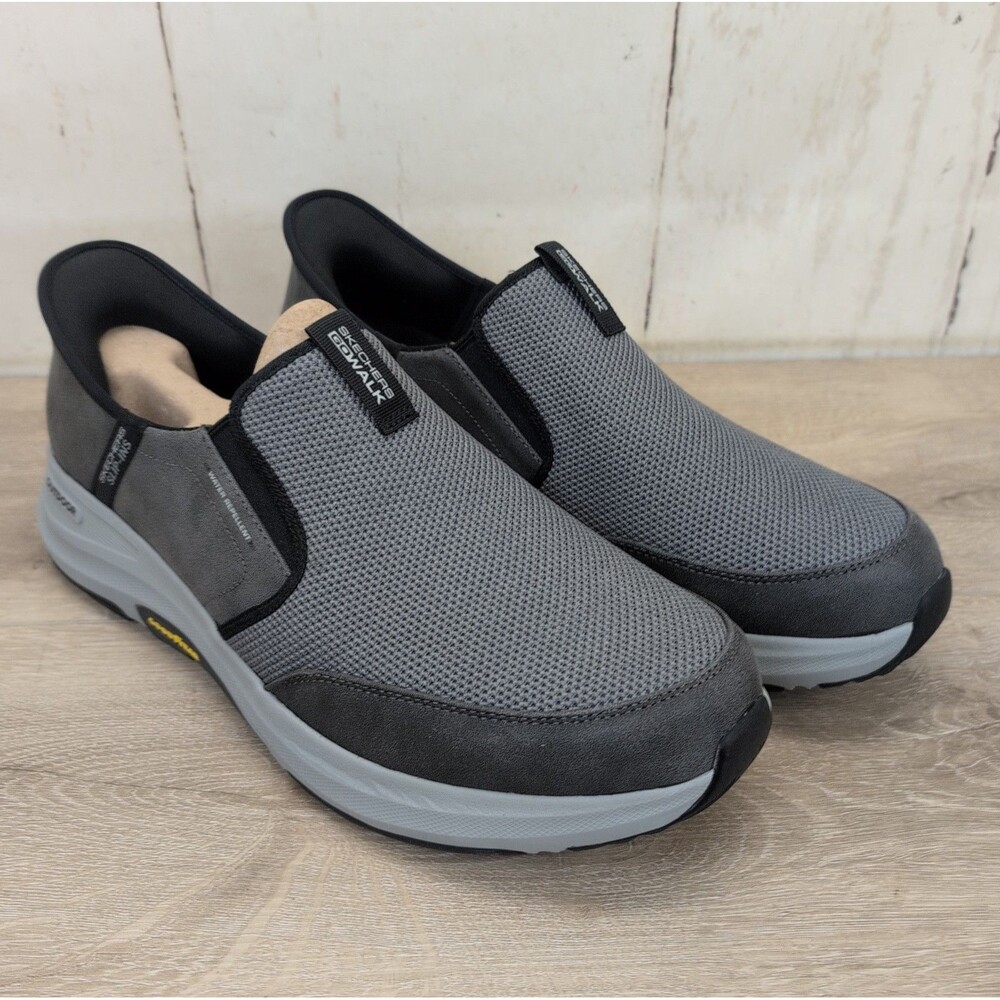 SKECHERS Go Walk Outdoor Andes II Men's Size 14 Slip Ins Gray New W/O Box